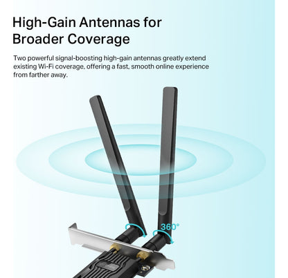 Adaptador Pcie Ax1800 Wi-fi 6 Bluetooth 5.2 Tp-link