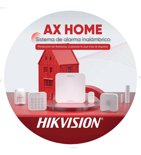 Kit De Alarma Inalámbrica Hikvision Axhome Wifi Y 4g Color Blanco