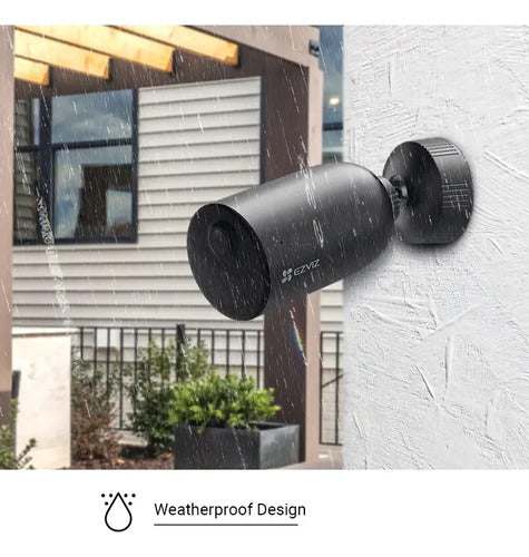 Cámara Ip Wifi Eb3 3mp C/batería Color Audio Ia Msd Ezviz Color Gris Negro