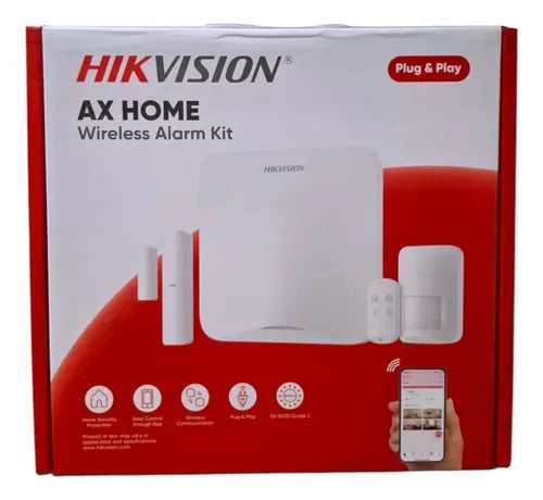 Kit De Alarma Inalámbrica Hikvision Axhome Wifi Y 4g Color Blanco