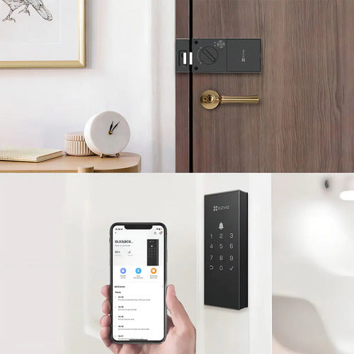 Cerradura Eléctrica Ezviz Dl03 Pro Gris Aluminio Wi-fi Gris