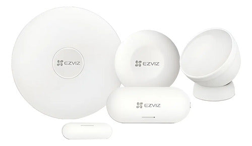 Kit Alarma Sensores Hogar A3 Zigbee Wifi Ezviz Blanco