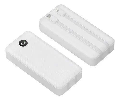 Powerbank 20000mah 22.5w Carga Rapida Pantalla Blpb20wqc Blanco