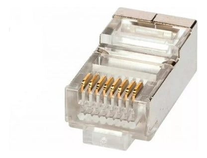 Conector Macho Rj45 Cat5 Metálico Bolsa 50 Unidades