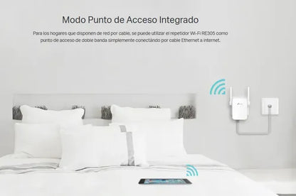 Pack 2 Extensor Cobertura Wifi Tp-link Re305 Alta Velocidad