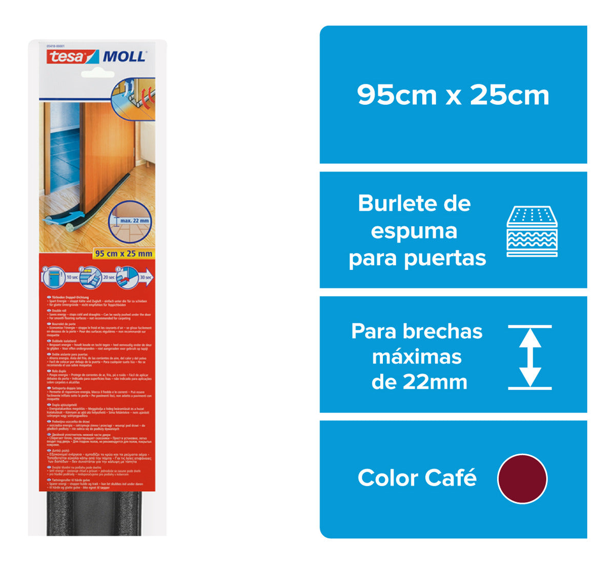 Aislante Doble Puerta 25mm X 95cm Tesa