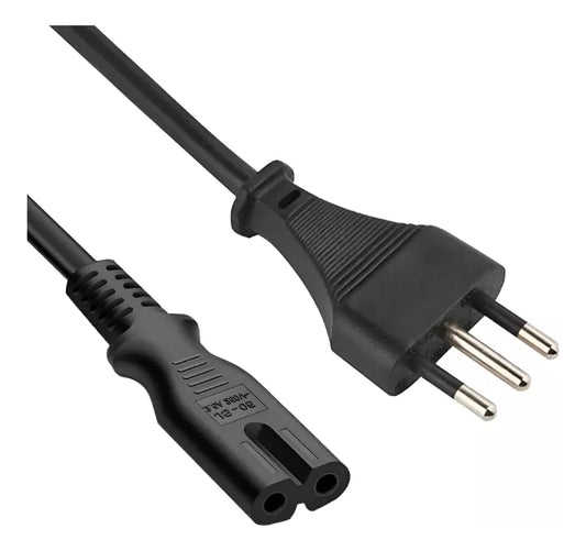 Cable Poder Tipo 8 Enchufe Nacional 3 Patas