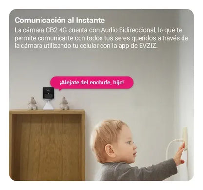 Cámara Inteligente Magnetica Con Batería Cb2 4g 1080p Ezviz Negro
