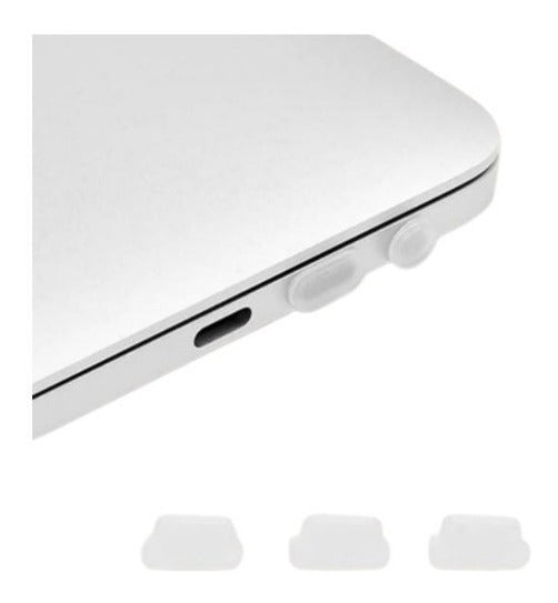 Tapon Silicona Antipolvo 5 Piezas Para Notebook Macbook