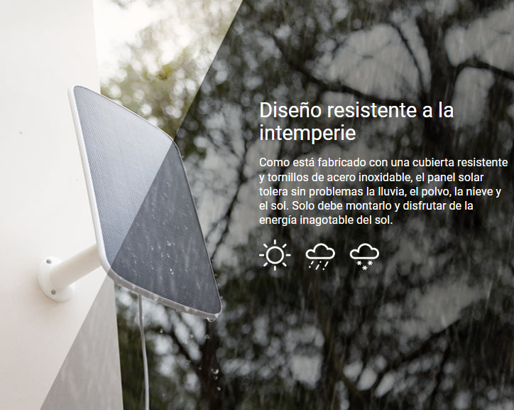 Panel Solar Ecológico Carga Type-c Ezviz Uso Exterior