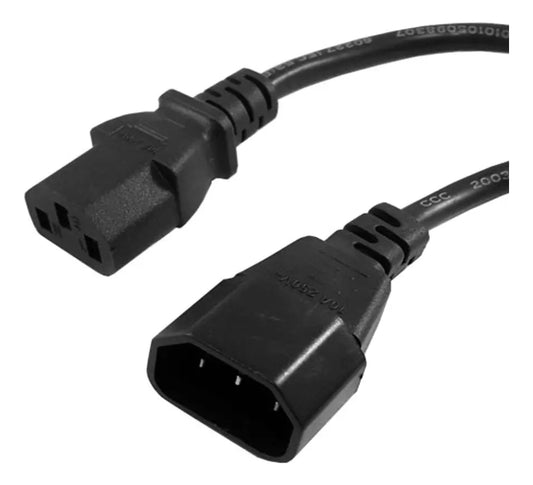 Cable Poder Extensión 1.8 Mt Pc Ups C13 A C14