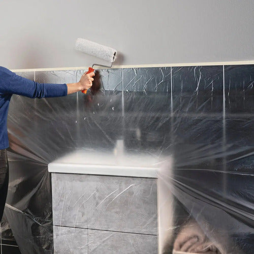 Plástico Protector Adhesivo Easy Cover 15mts X 2,6mts Tesa