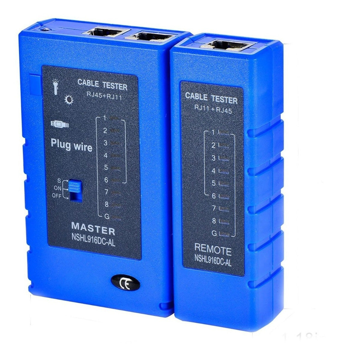 Tester Probador De Red Rj45 Rj11 Anti Quemaduras