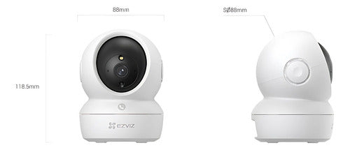 Cámara Seguridad H6c Pro 3k Visión Nocturna 5mp Ezviz Blanco