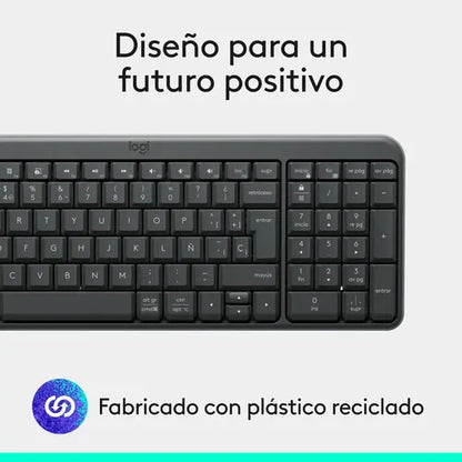 Teclado Inalámbrico Bluetooth Logitech K250 Negro Español España