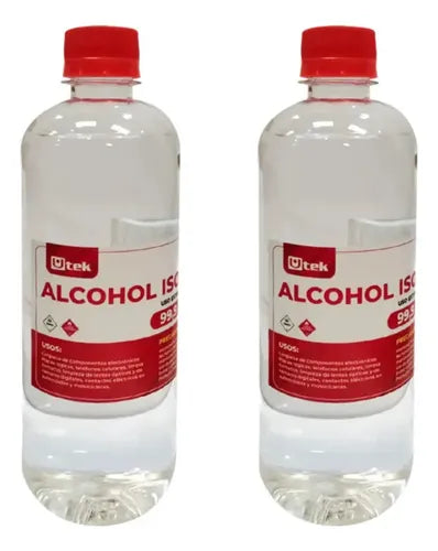 Kit 2 Alcohol Isopropílico 99% 500cc Componentes Electronic