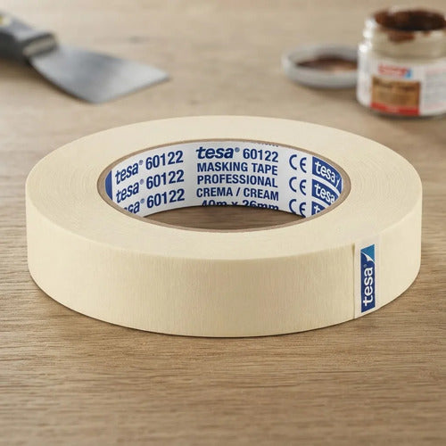 Cinta Enmascarar Masking Tape Tesa 40m X 36mm Crema
