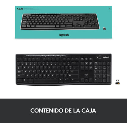 Teclado Inalámbrico Logitech K270 2.4 Ghz Español