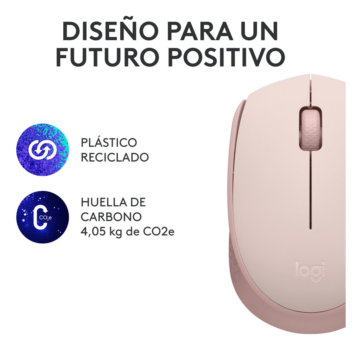 Mouse Inalámbrico Usb Logitech M170 Rosado